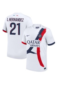 Fotbalové Dres Paris Saint-Germain Lucas Hernandez #21 Venkovní Oblečení 2024-25 Krátký Rukáv